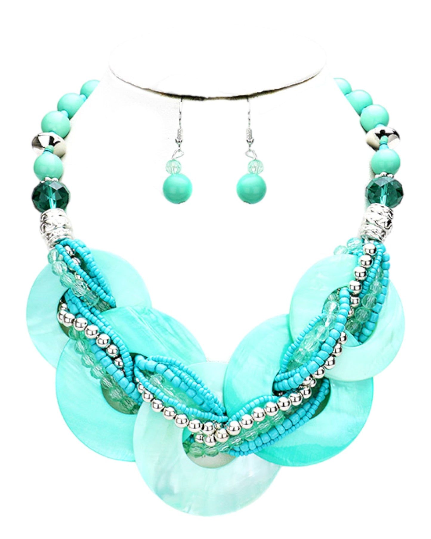 Turquoise Necklace & Earrings Set