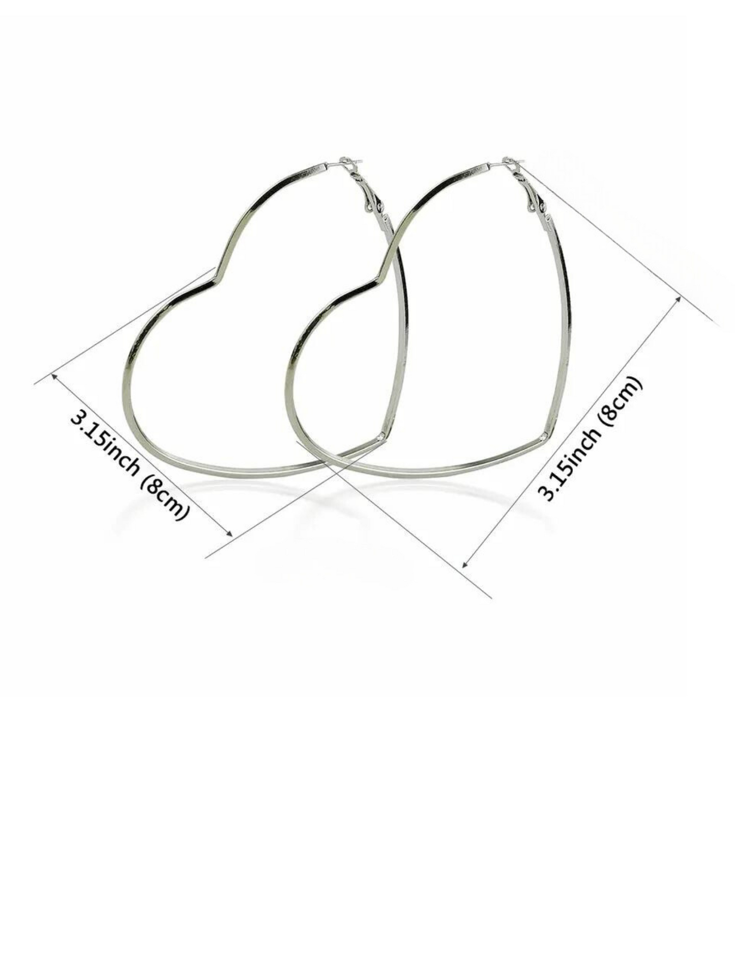 Heart Shape Hoop Earrings