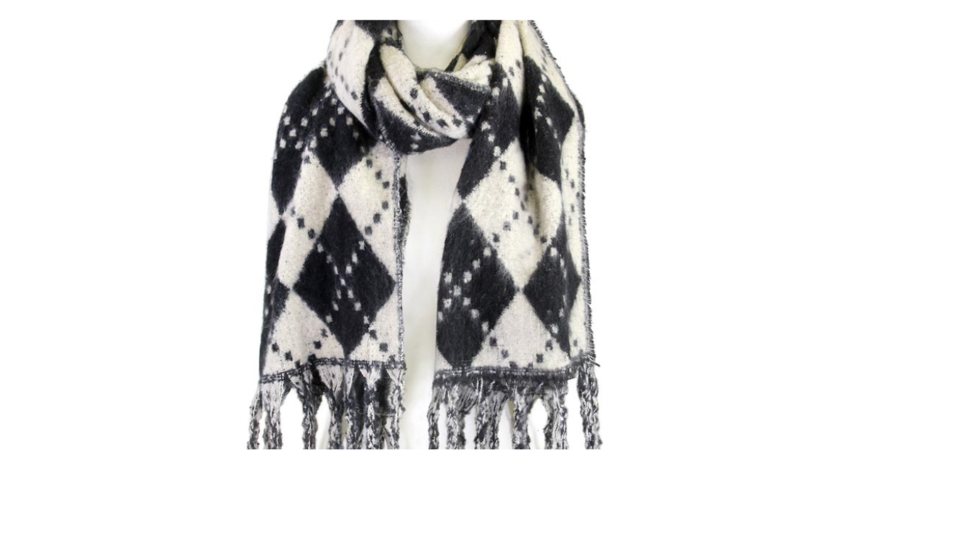 Black & White Winter Scarf