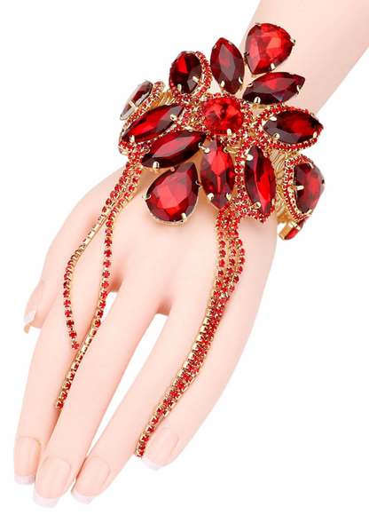 Rhinestone Fringe Bracelet