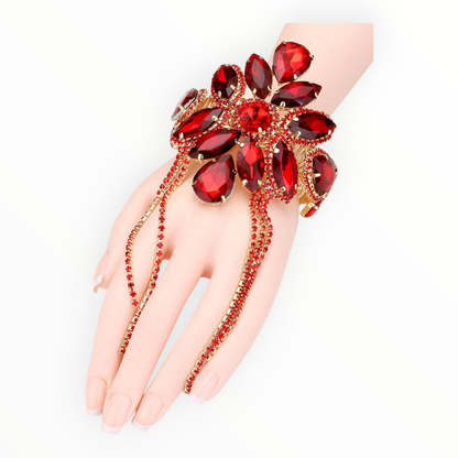 Rhinestone Fringe Bracelet