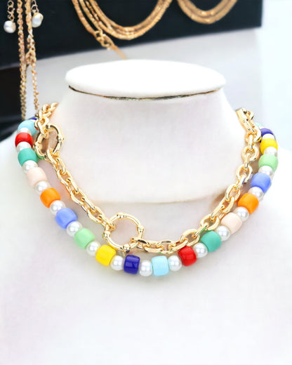 Multicolour Beaded Necklace