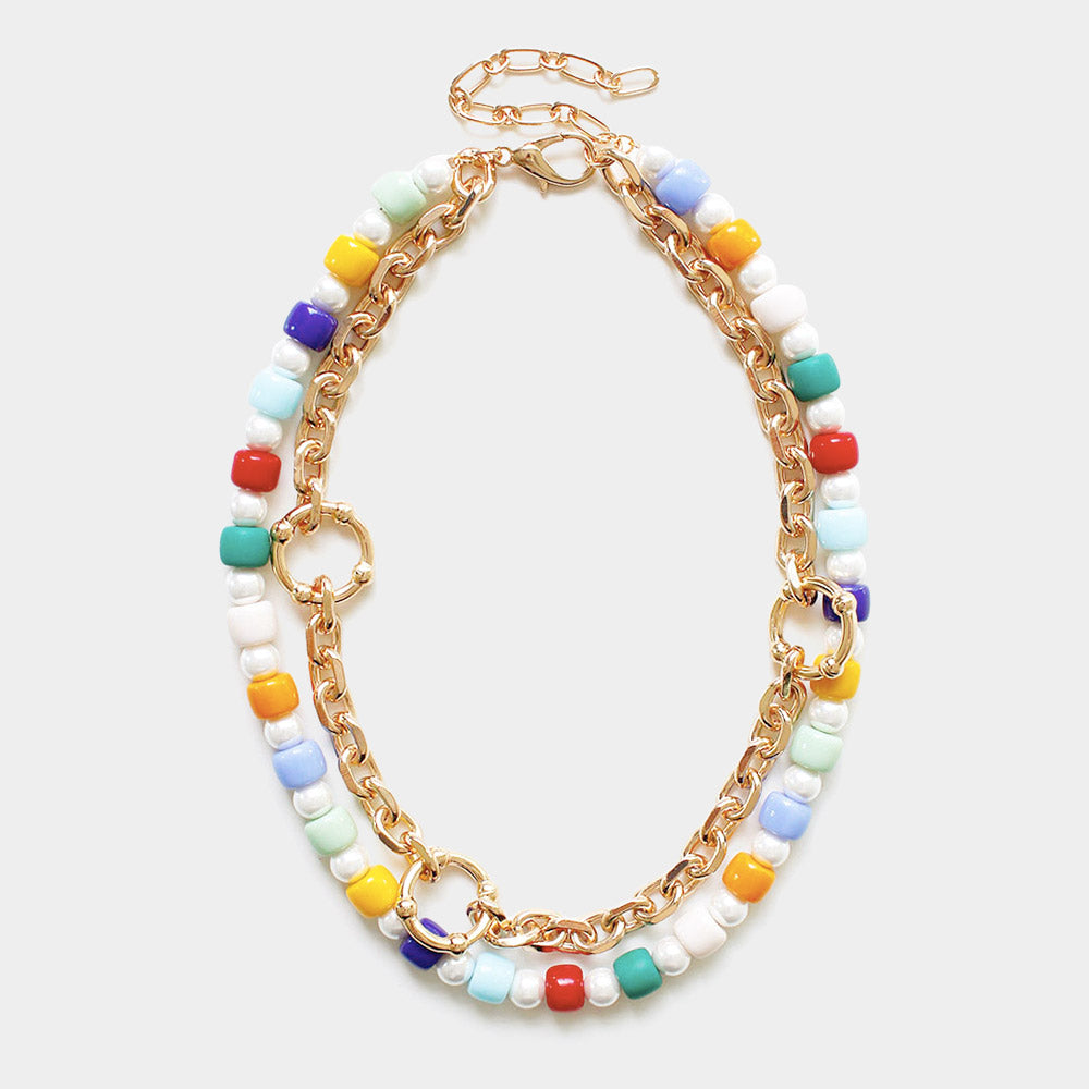 Multicolour Beaded Necklace