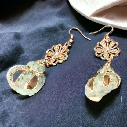 Green Drop Earrings