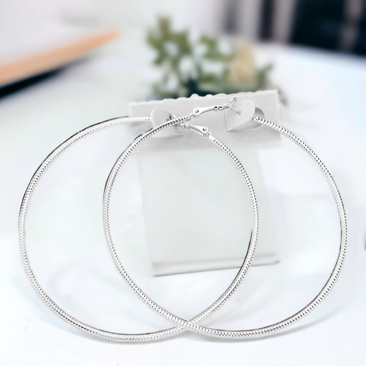 Silver Hoop Earrings