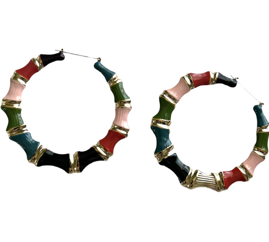 Multicolour Hoop Earrings